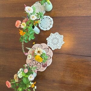 Vintage Doilies !  for centerpiece for Dining Table